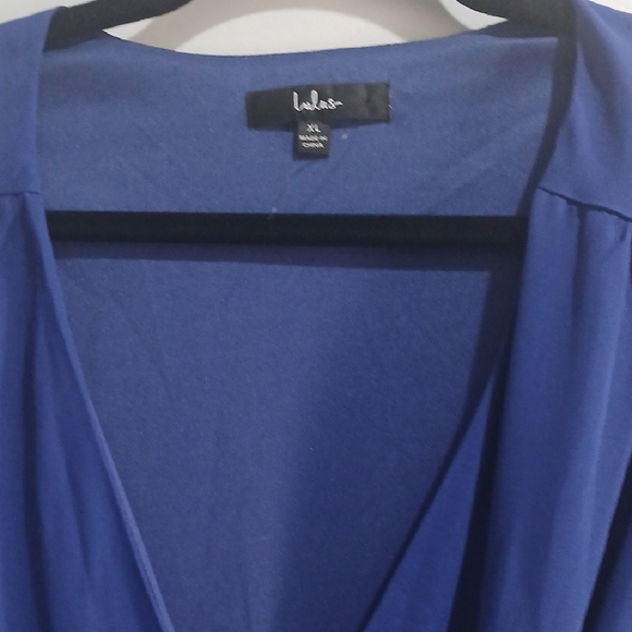 Lulu's Royal Blue High Low Wrap Dress Sz Xl New With Tags - Picture 7 of 7